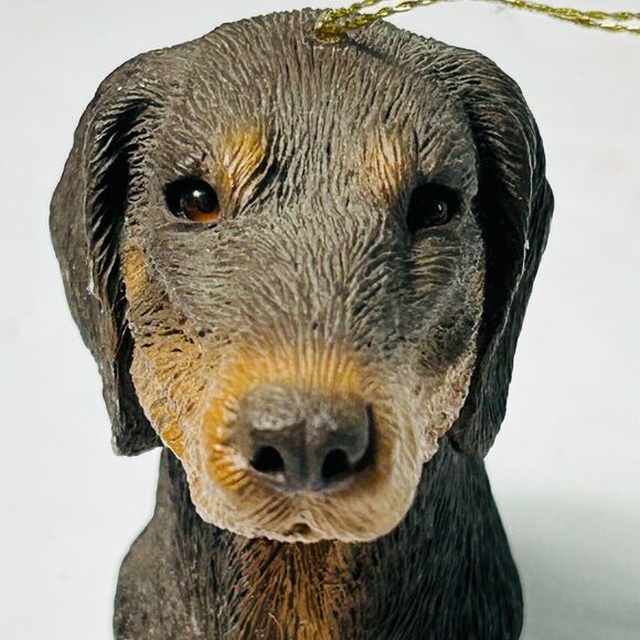 Sandicast Brown Red Doberman Head Ornament Uncropped Dobie Brue Vintage 1996 A - Picture 8 of 8